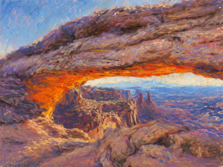Sunrise Glow Through the Mesa Arch