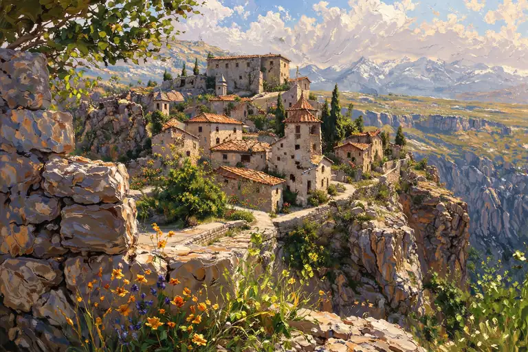 Fortress Among the Alpine Flora