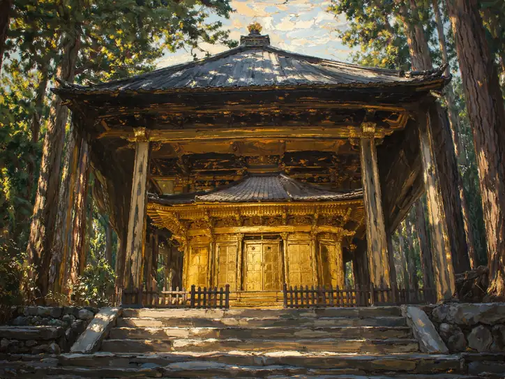 Golden Splendor in the Sacred Woods
