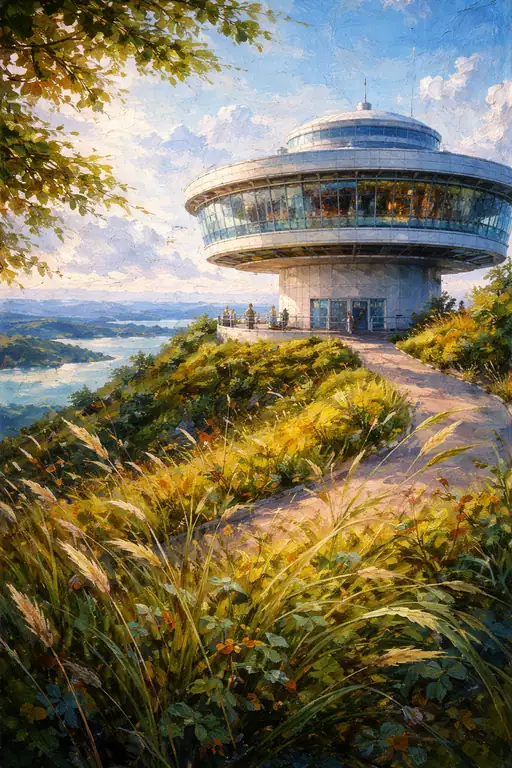果てなき空を望む丘