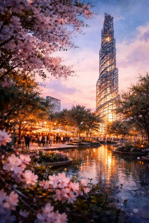 The Spiral Bloom in Twilight