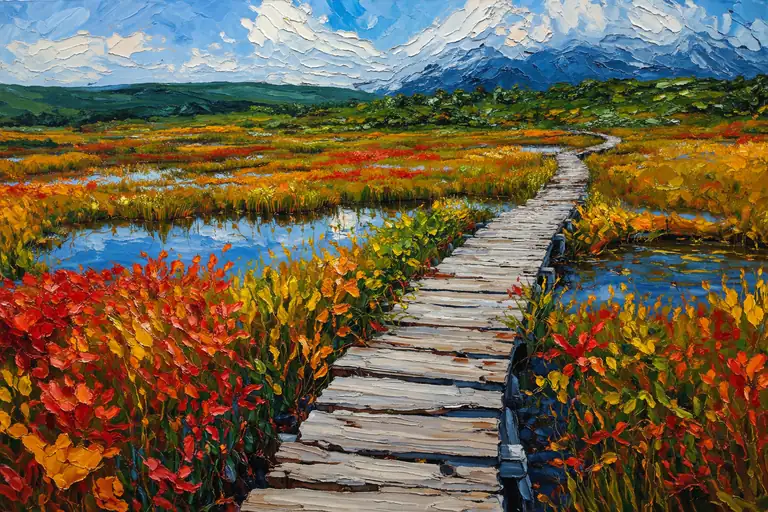 Autumn Pathway to the Peaks