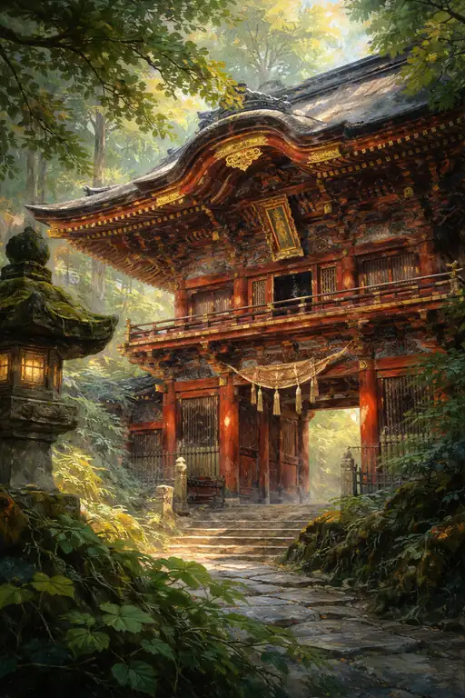 Sunlight on the Sacred Gateway