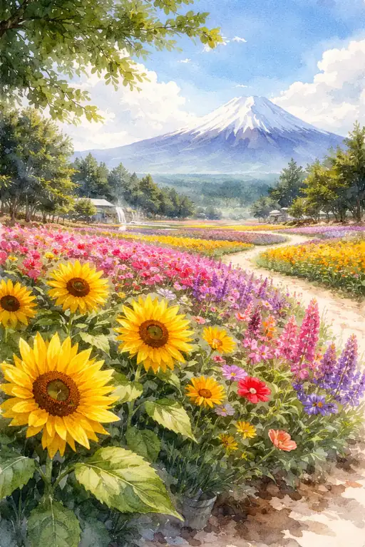 花咲く頂への道