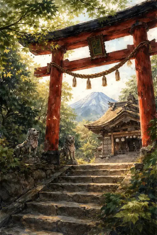 霊峰へ続く神聖なる門
