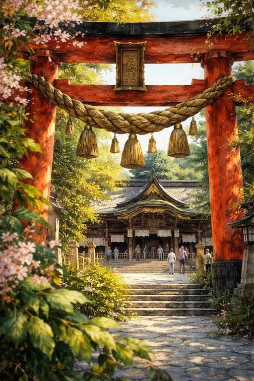木漏れ日の参道