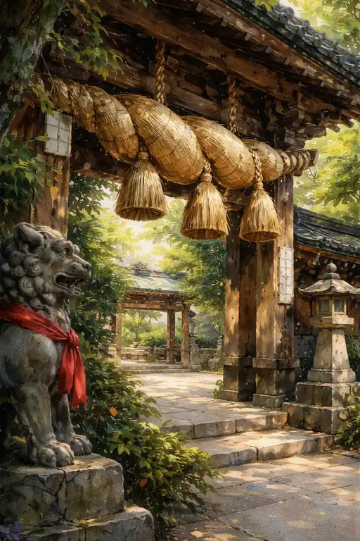 神域へ誘う静寂の眼差し