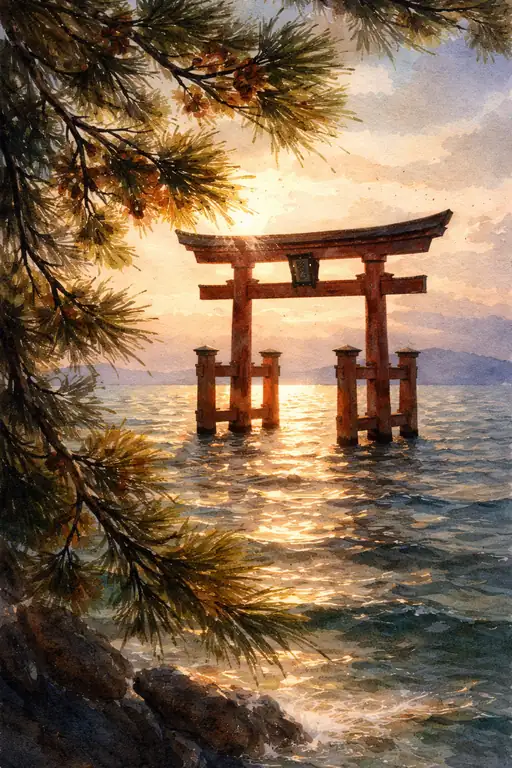 茜空に染まる神聖なる調べ