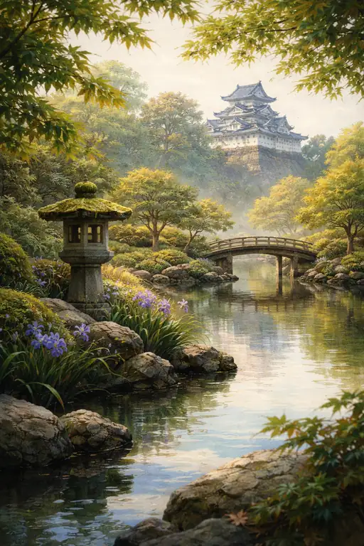 水鏡に映る白鷺の夢