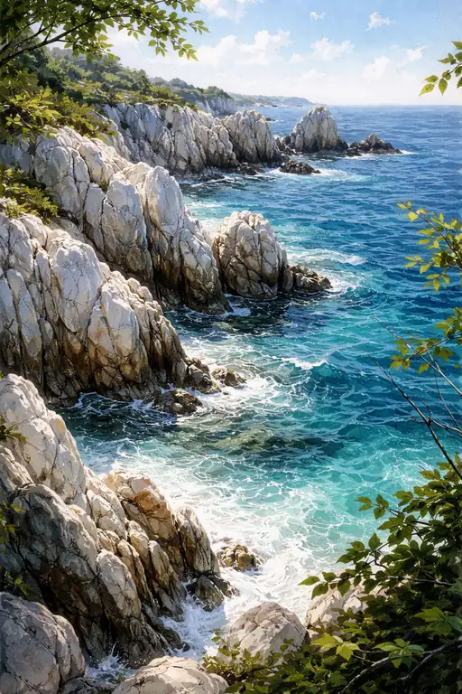Azure Symphony of the Tides