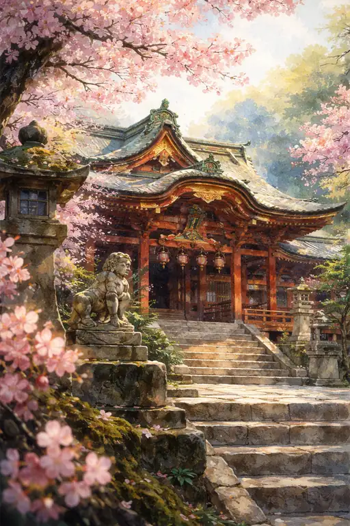 春の神域のささやき