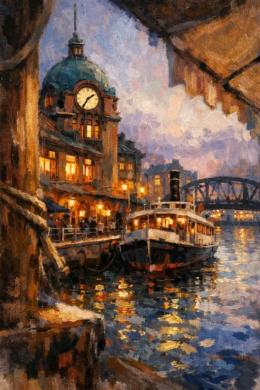 Tranquil Waters of the Old Port