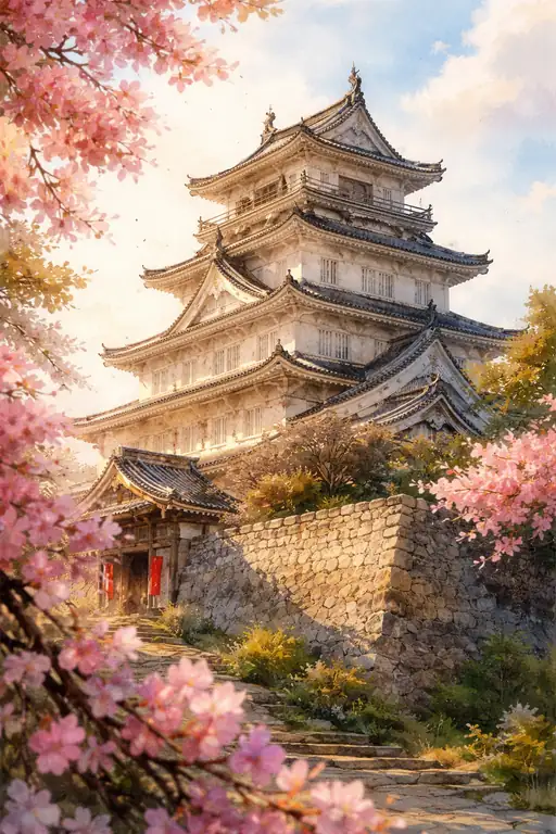 白亜と桜の語らい