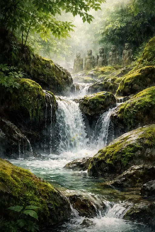 Sacred Whisper of the Forest Stream