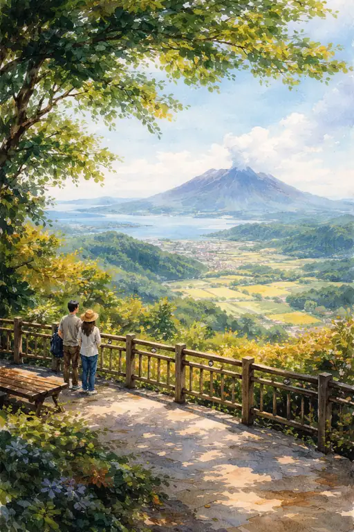 陽光の小道: 青葉が包み込む朝の森