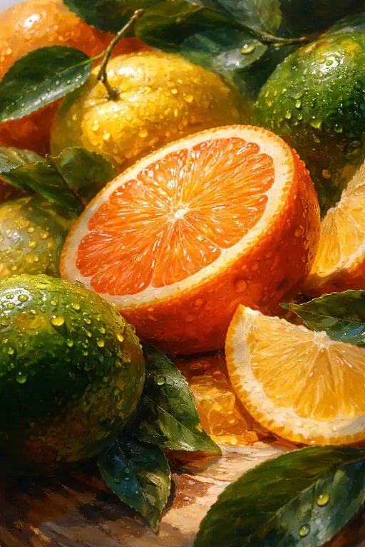 Dew-Kissed Citrus Slice