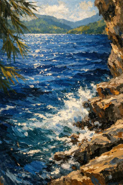 Sparkle on the Cobalt Cliffs