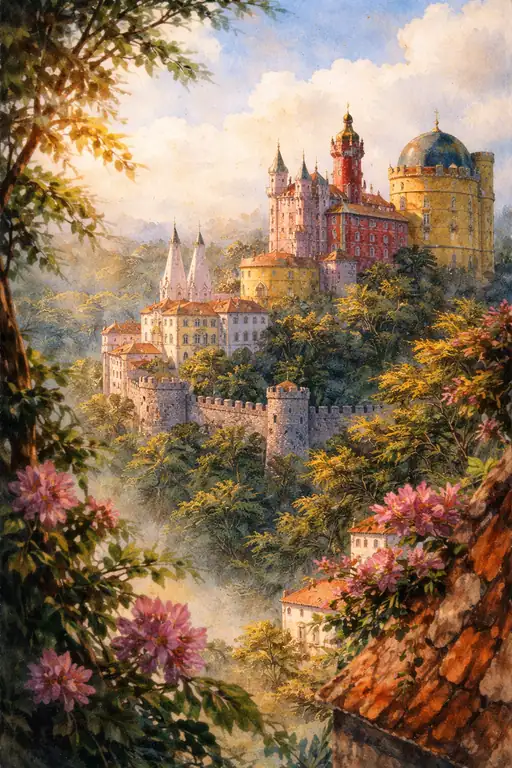 Fairytale Castle on the Hill