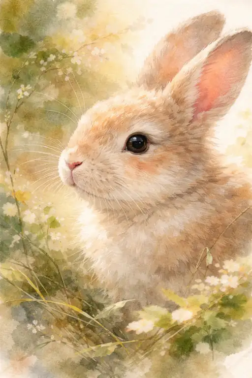 春の息吹に包まれる穏やかな眼差し