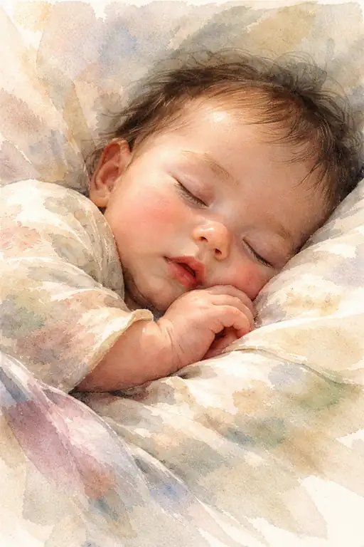 A Quiet Dream Wrapped in Watercolor Starlight