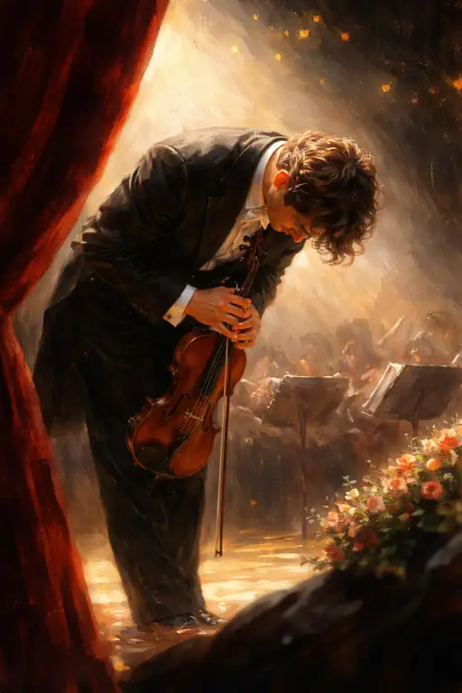 A Maestro's Humble Bow in the Spotlight
