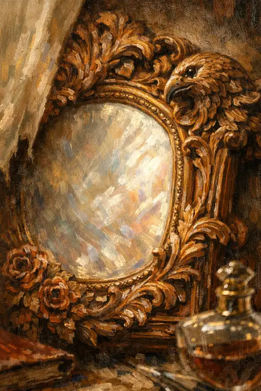 Gilded Memories in the Mirror