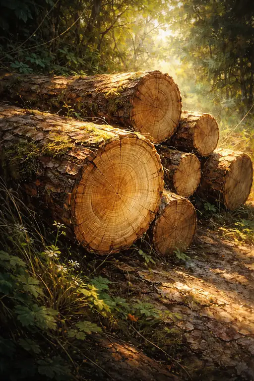 Sunlit Timber Symphony