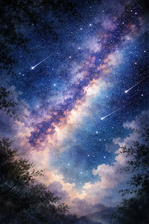 星空のベールに抱かれて