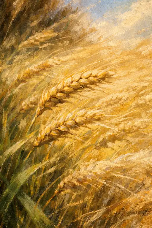 Golden Wheat in the Wind