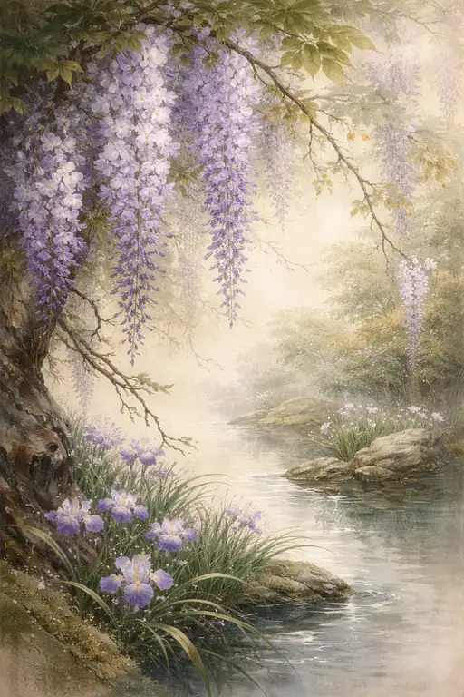 Whispers of the Wisteria Mist