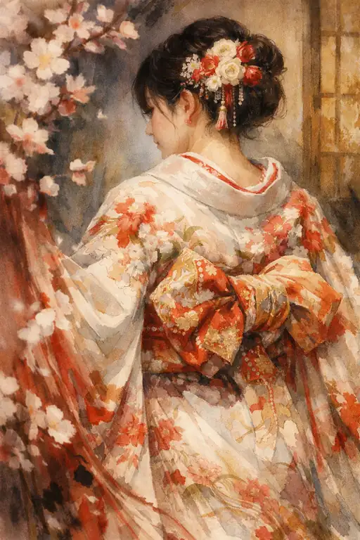 春風に揺れる花影