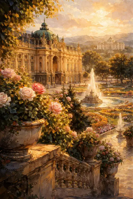 Baroque Sunsets over the Estate