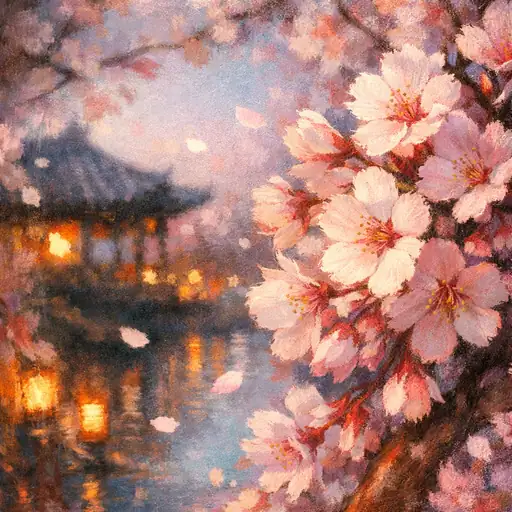 夜桜のささやき