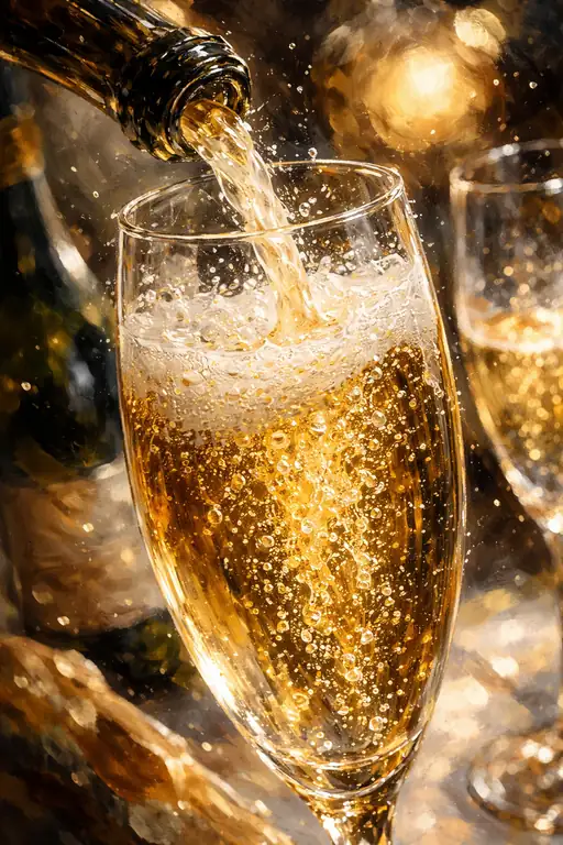 Golden Bubbles in Flute