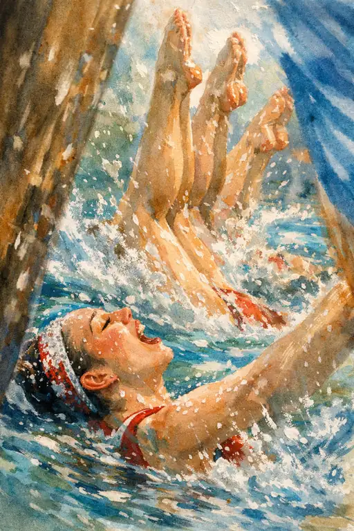 The Splash of Athletic Grace