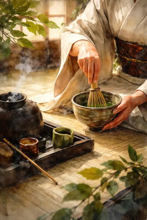 The Meditative Flow of Matcha