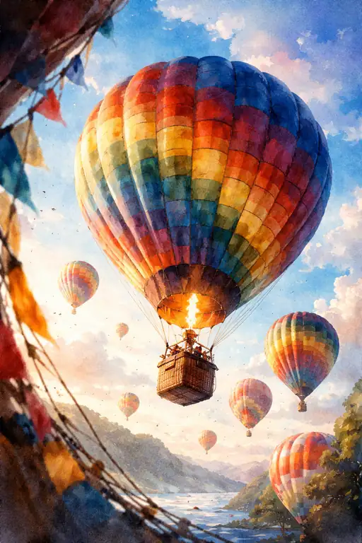 Ascension's Hue: A Skyward Celebration