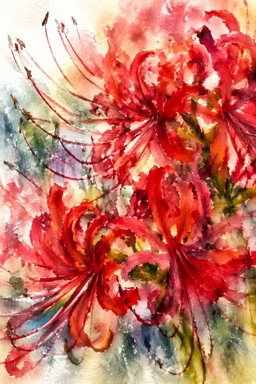 Ephemeral Grace in Red