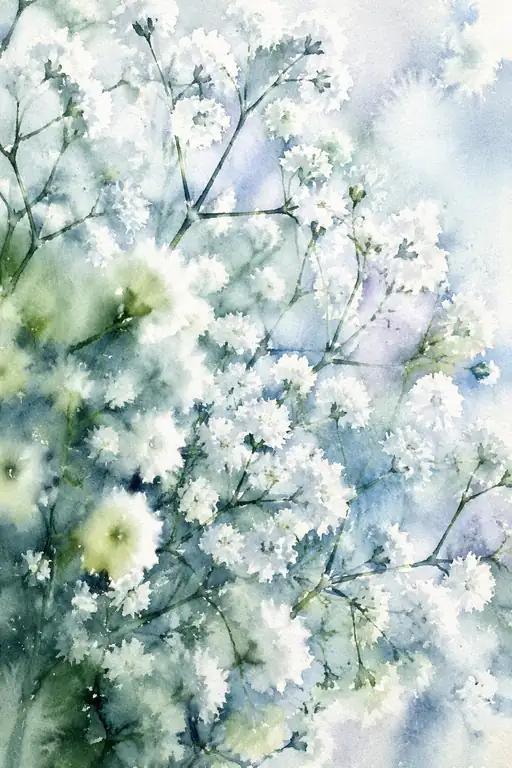 Ethereal Gypsophila Branch