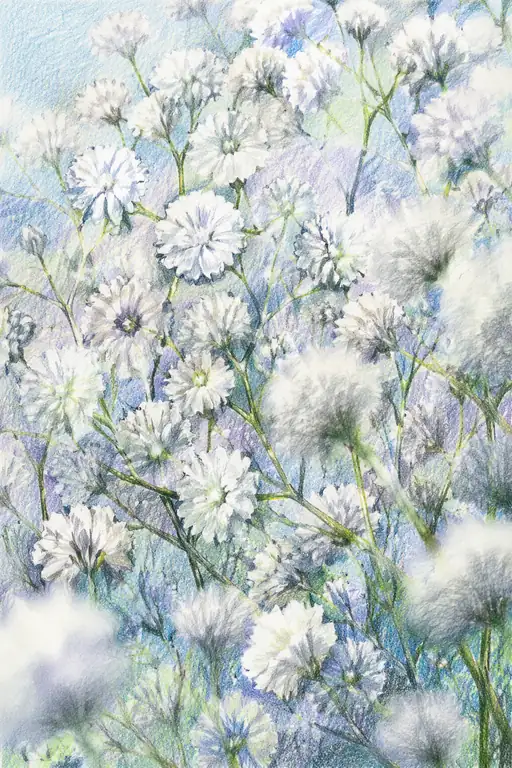 Organic Gypsophila Sketch