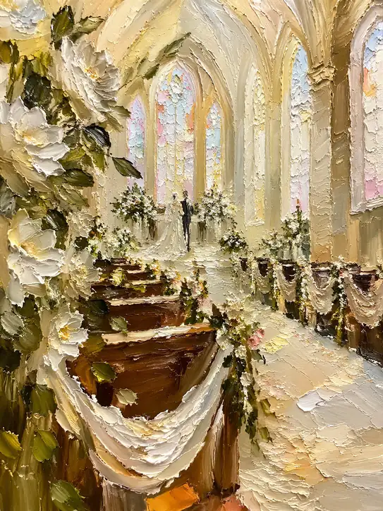 Sacred Vows in Thick Impasto