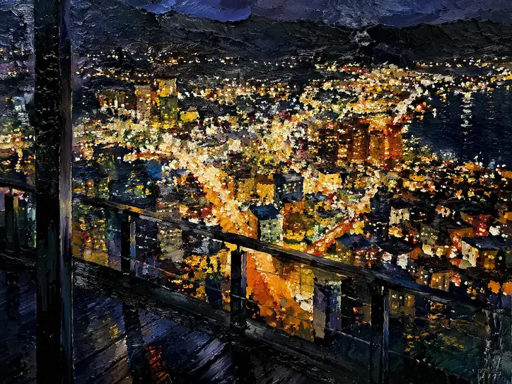 Luminous Urban Tapestry