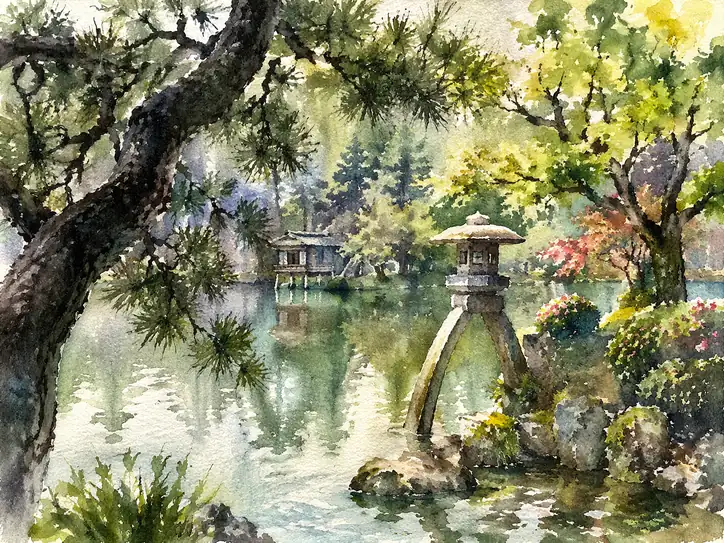 石守が映す水鏡の静寂