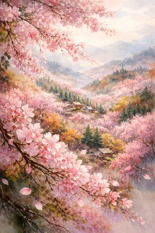Spring Whispers in the Valley of Blossoms