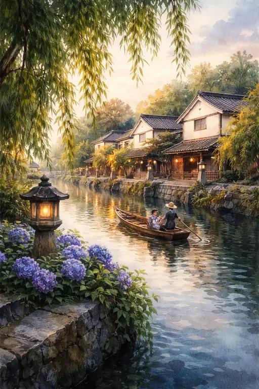 Twilight Drifting Along the Purple Bank