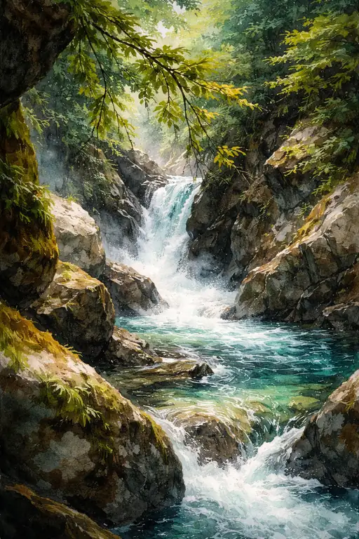 The Cascade's Turquoise Secret