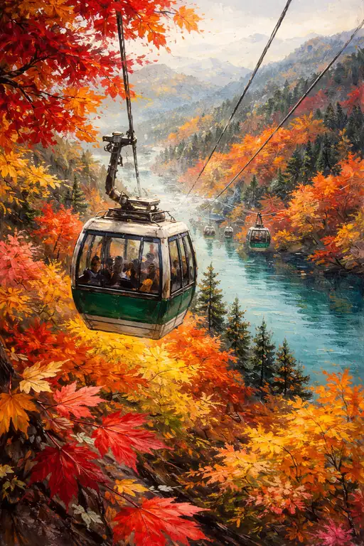 Suspended Over the Golden Sea