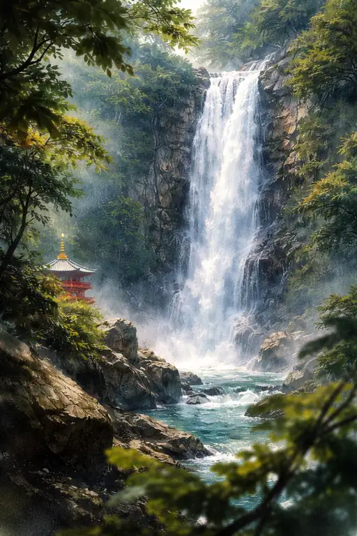 Serenity of the Falling Waters