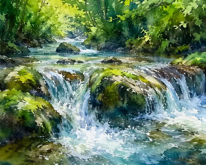 The Emerald Symphony of the Hidden Falls