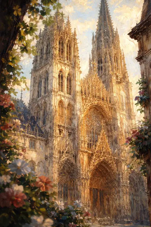 Luminous Splendor of the Gothic Facade